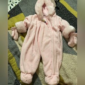 NWOT Vintage Baby Girl Snowsuit